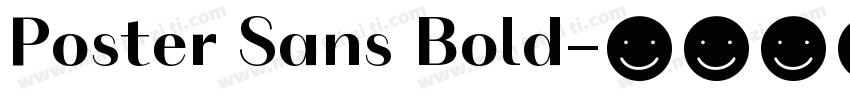 Poster Sans Bold字体转换